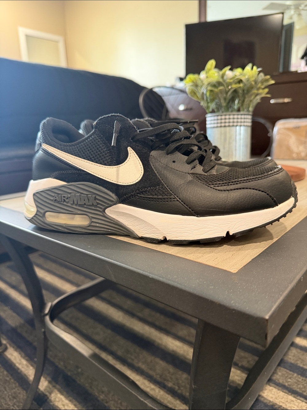 Nike Black and White Air Max Low-Top Sneakers